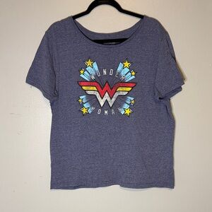 DC Wonder Woman Starburst Tee - Heather Blue